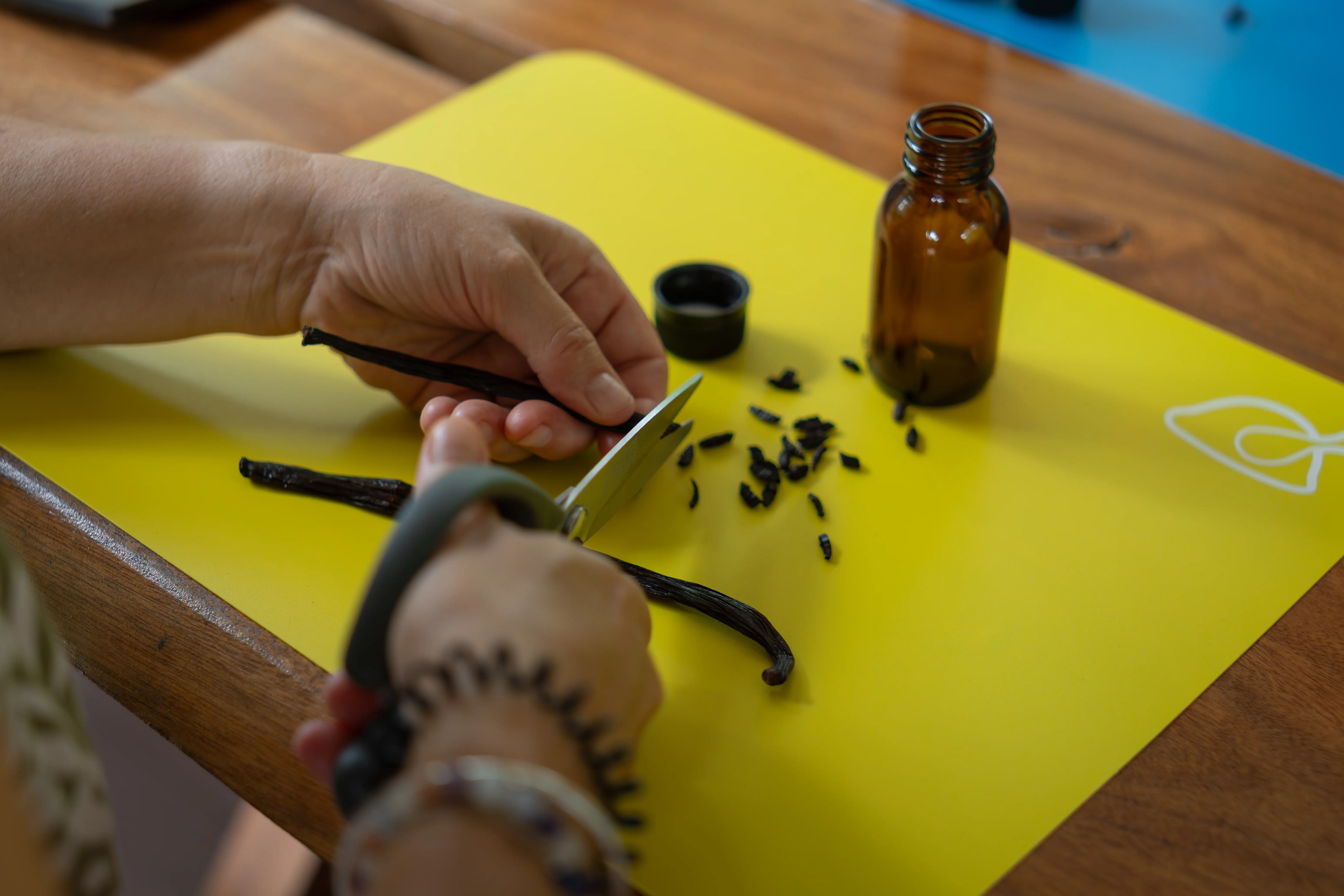Preparación de extracto de vainilla